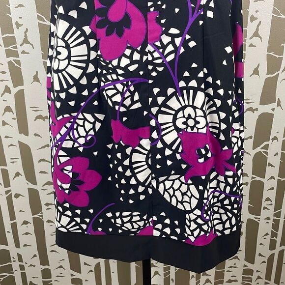 AB Studio Geometric Floral Print Sheath Dress 10 - Picture 9 of 11
